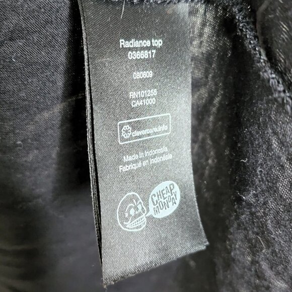 Cheap Monday Black Cutout Back Short Sleeve T Shirt, sz M - Picture 6 of 8